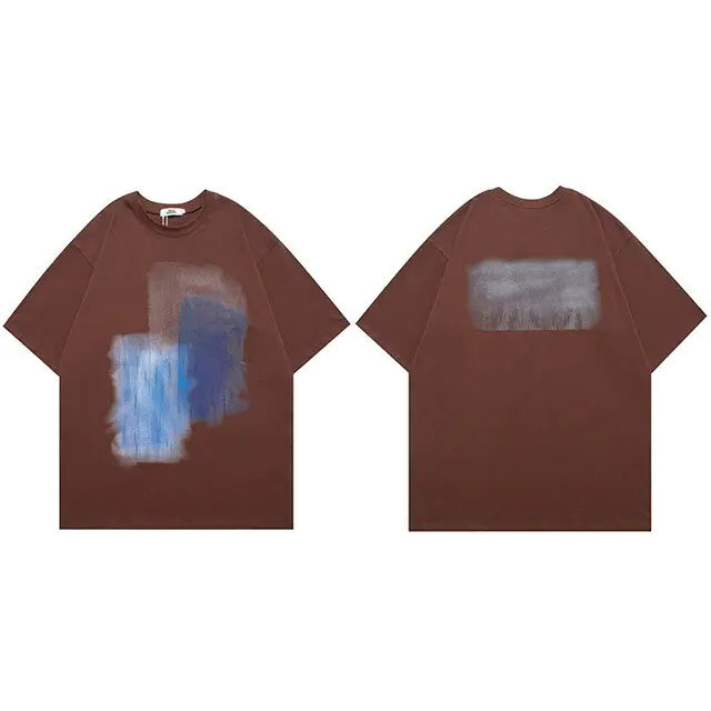 Paint Pattern Oversized T-Shirt