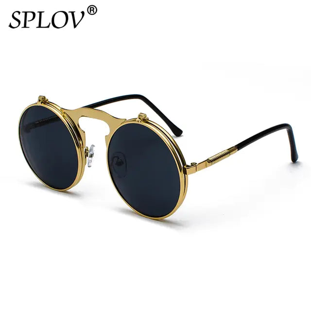 Vintage Steampunk Flip Sunglasses