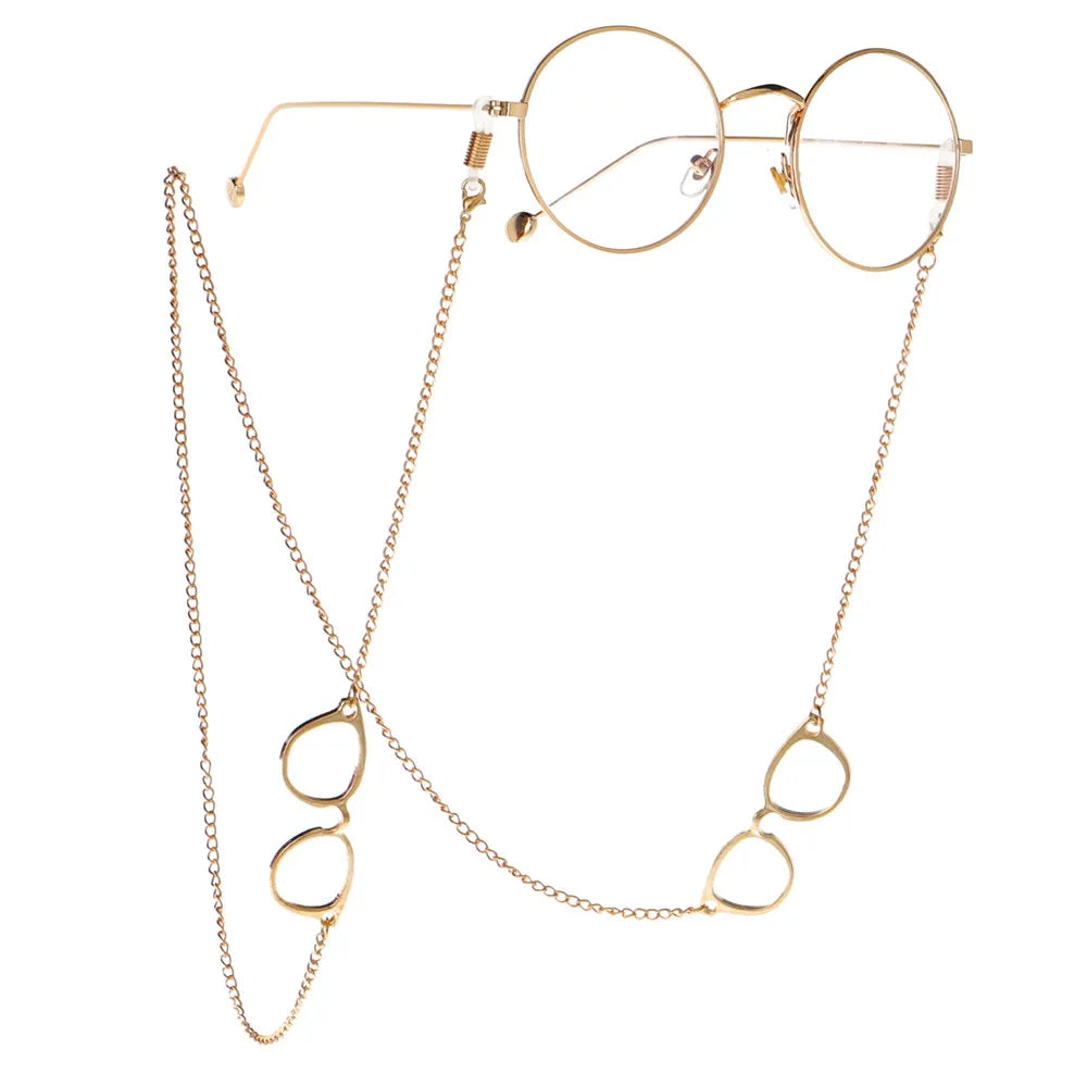 Fashion Reading Glasses Chain with Eyewear Pendant Women Metal Cords Sunglasses Spectacles Holders Eyeglass Lanyard Strap