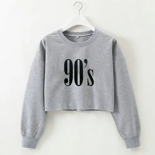 Long Sleeved 90s Crop Top 